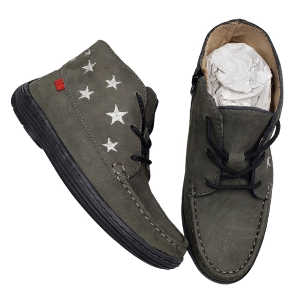 Marc JosephNIB Houston Bootie Grey Nobuck Leather Lace Up Boots Boy's 13